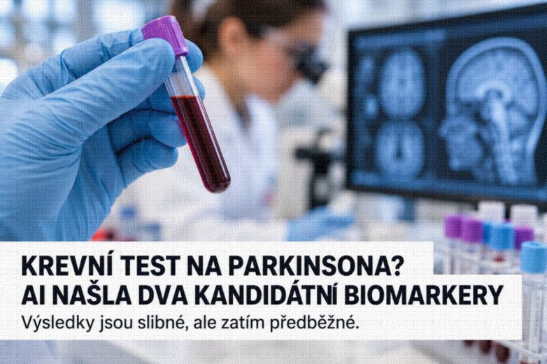 „Krevní test na Parkinsona? AI našla dva kandidátní&nbsp;biomarkery